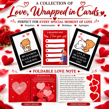Ready-to-Gift Surprise Love Card Set