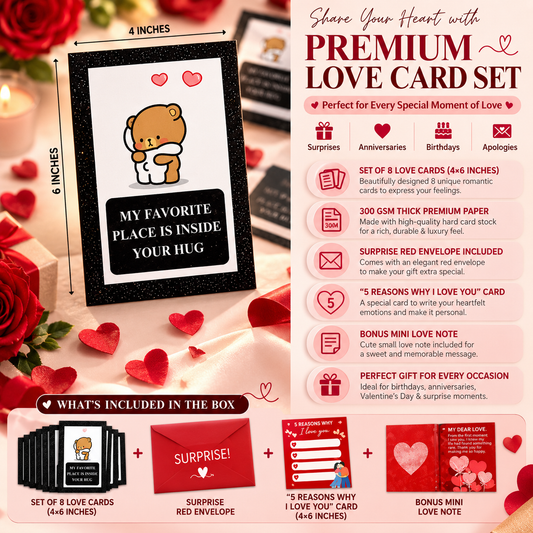 Ready-to-Gift Surprise Love Card Set