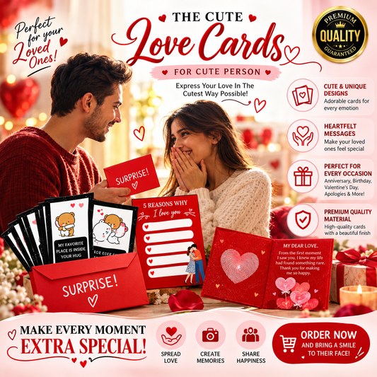 Ready-to-Gift Surprise Love Card Set